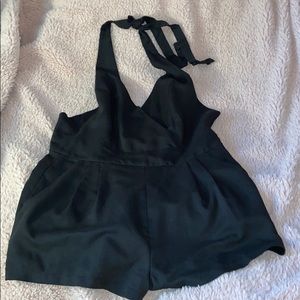 halter black romper